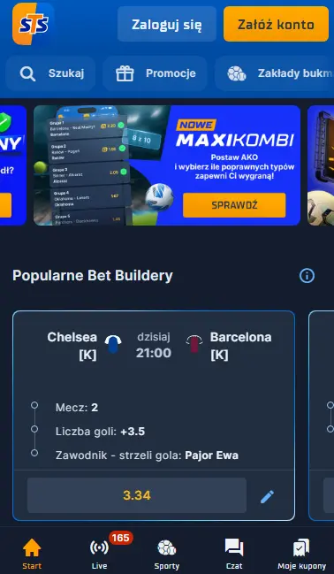 Aplikacja kasyna STS PL