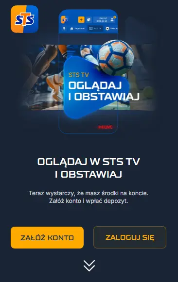 Bonusy dostępne w wersji mobilnej STS PL